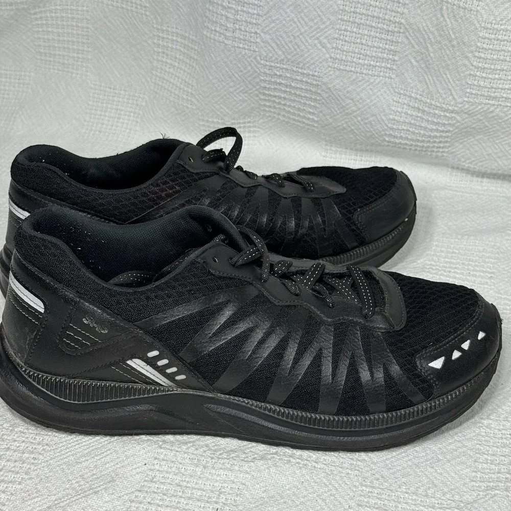 SAS Mission One Black Lace Up Athletic Shoes Vibram Soles Men Sz 9D Made In USA